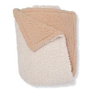 NWT Ulta Beauty Limited Edition Plush Throw Linen/Beige 50”x60”